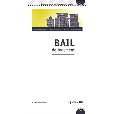 Formulaire de bail résidentiel français