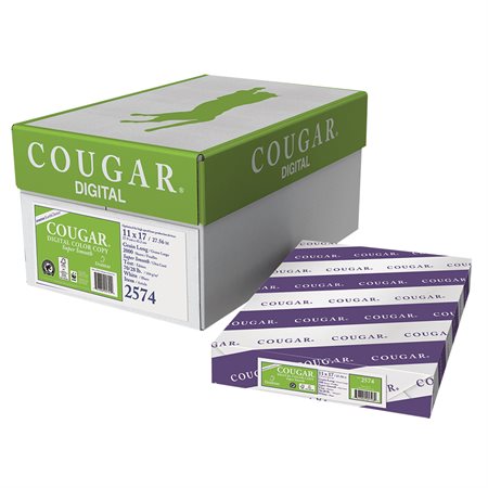 Cougar® Digital Color Copy Paper Box of 2000 (4 packs of 500) 11 x 17"