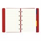 Filofax® Refillable Notebook Pocket size, 5-1 / 2 x 3-1 / 2" red