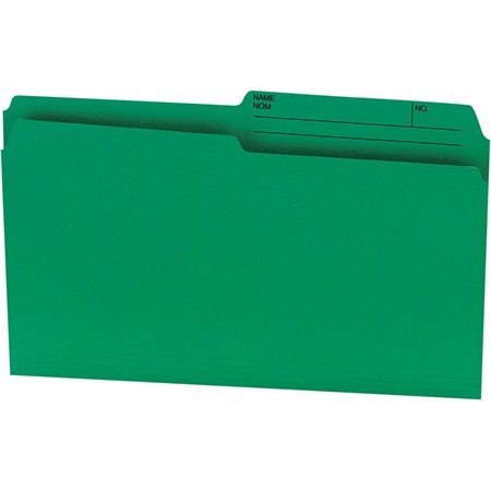 Chemises couleurs réversibles Offix® Format légal vert