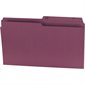 Offix® Reversible Coloured File Folders Legal size burgundy