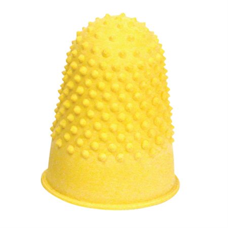 Offix® Rubber Finger Tips Large, 3 / 4 in. (2) yellow