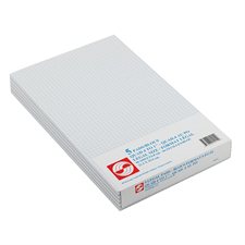 Notepad Legal size, quad ruled, 4 sq/in. pkg 5