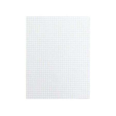 Bloc de papier blanc Offix® quadrillé, 4 car. / po.