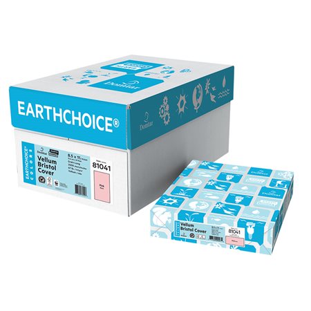 Papier couverture à usage multiples EarthChoice® Bristol Format lettre, 8-1 / 2 x 11" rose