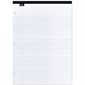 Offix®  Note Pads Letter  (8-1 / 2 x 11-3 / 4 in.) ruled 11 / 32, 3-hole punched, white