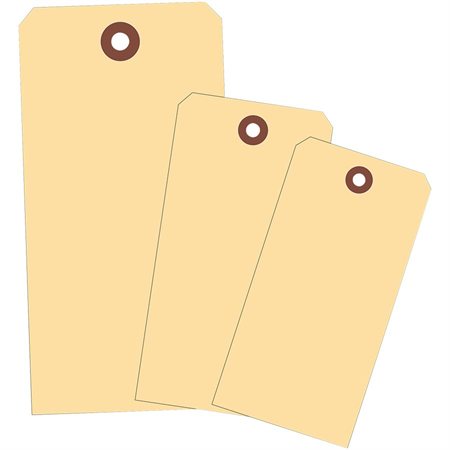Étiquettes d'expédition en papier manille 5 1 / 4 x 2 5 / 8"