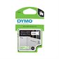 D1 Tape Cassette for Dymo® Labeller 12 mm x 7 m - Dual pack black on white