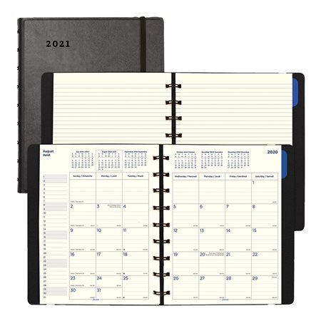 Filofax® Monthly Diary (2022) 9-1 / 4 x 7-1 / 4 in black