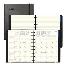 Filofax® Monthly Diary (2022) 9-1/4 x 7-1/4 in black