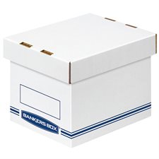 EZ-STOR Storage Box with Removable Lid Small, 6-1/2 x 6-1/2 x 9"