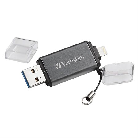 Store ‘n’ Go Dual USB 3.0 Flash Drive for Apple Lightning Devices 64 GB