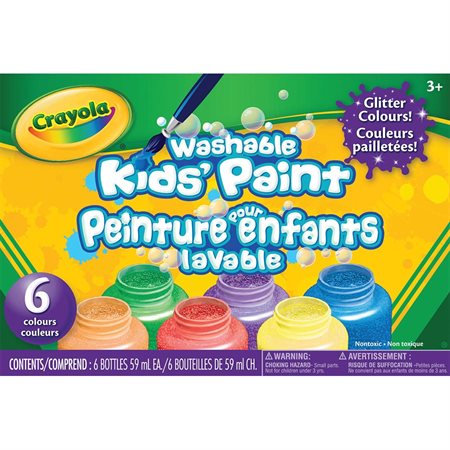 Peinture pour enfants lavable pailletée (6)