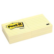 Post-it® Self-Adhesive Notes Ruled 3 x 3 in. (6)