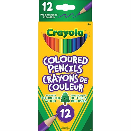 Crayons à colorier en bois Crayola® Boîte de 12