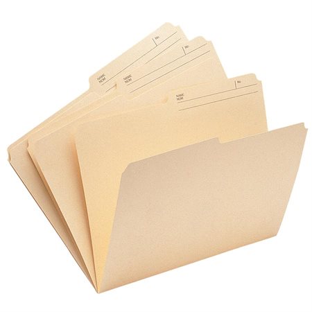 Reversible File Folders 9-1 / 2-pt. Manila. 10% post-consumer fibre. letter size