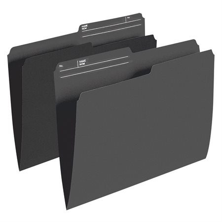 Reversible Coloured File Folders Letter size black