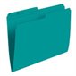 Reversible Coloured File Folders Letter size teal