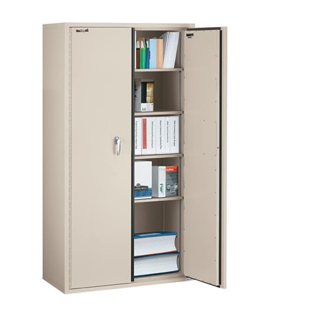 Fireproof Storage Cabinet 36 x 72 in. parchment
