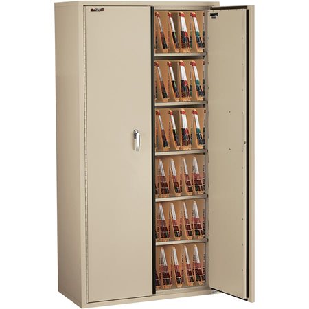 Fireproof Storage Cabinets with End Tab Inserts 36 x 72 in. parchment