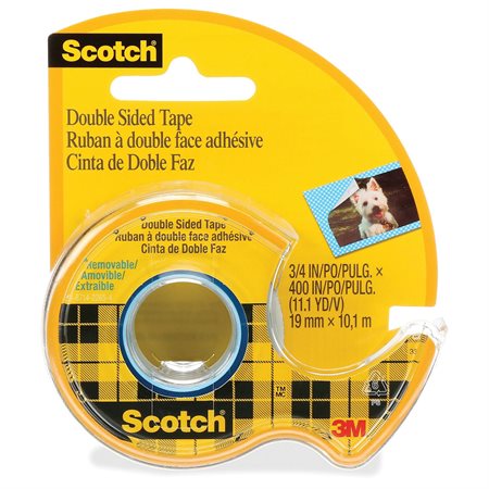 Scotch® Double-Sided Adhesive Tape Removable 19 mm x 10.1 m