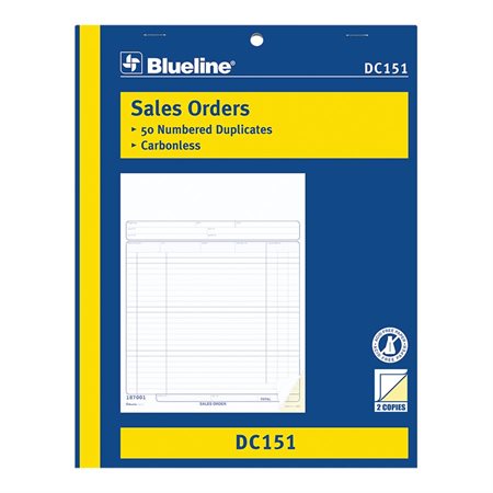 Sales Orders 8-1 / 2 x 11 in. duplicate (English)