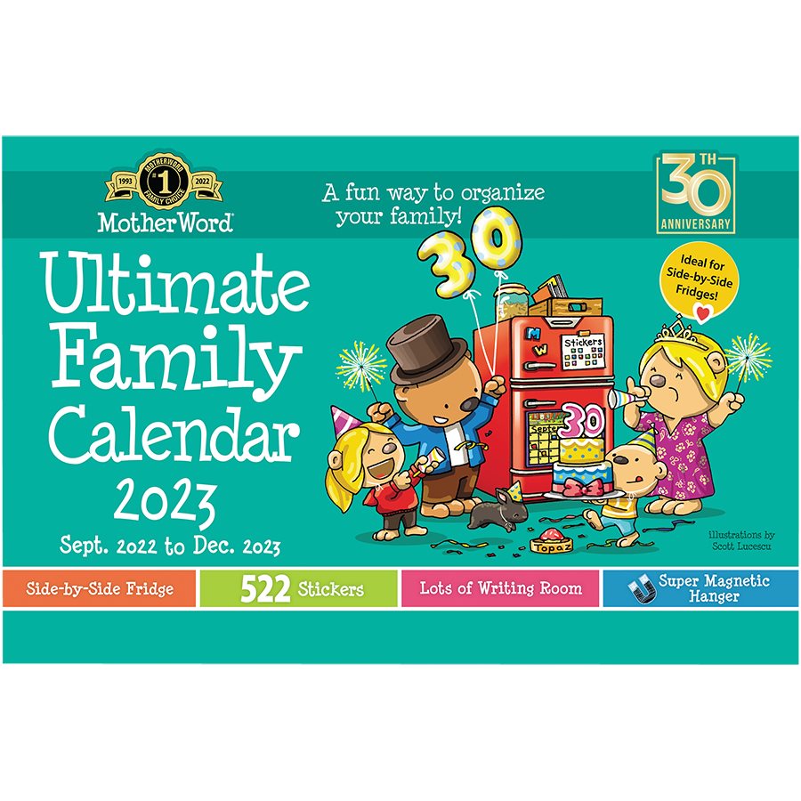MotherWord® Family Fridge Calendar (2025) 91 / 2 x 15 in. French
