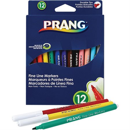 Fine Line Markers package of 12