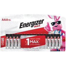 Max Alkaline Batteries AAA package of 16