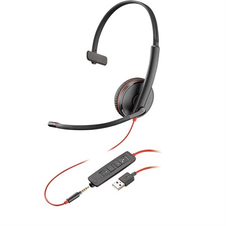 Casque d'écoute série Blackwire C3200 C3215 - Écouteur simple