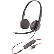 Casque d'écoute série Blackwire C3200 C3225 - Écouteur double