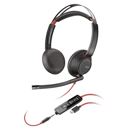 Blackwire 5200 Series Phone Headset C5220 - binaural headset