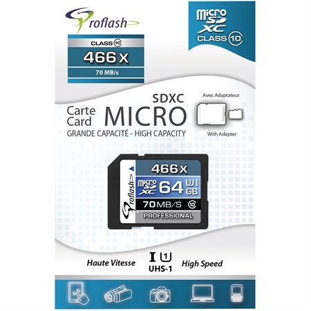 Carte mémoire MicroSD 64 Go