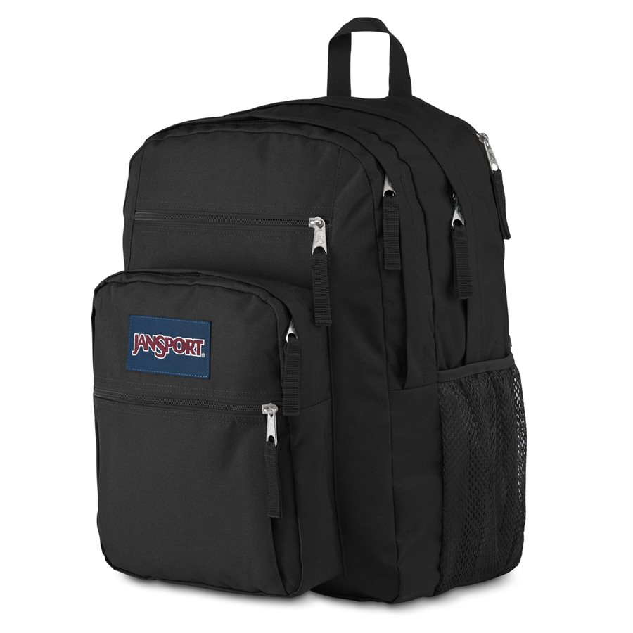 Big Student Backpack Without dedicated laptop compartment black