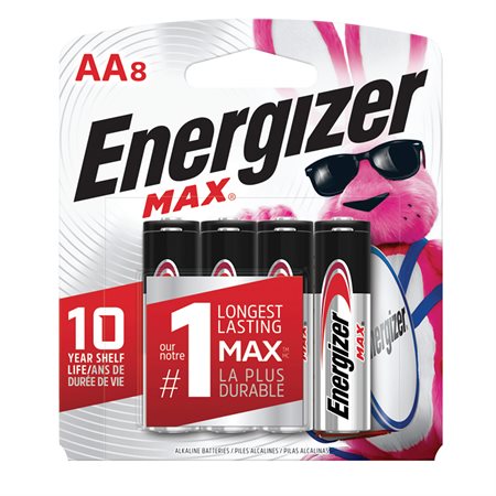 Max Alkaline Batteries AA package of 8