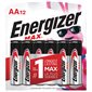 Max Alkaline Batteries AA package of 12
