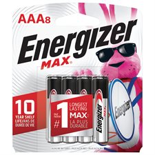 Max Alkaline Batteries AAA package of 8