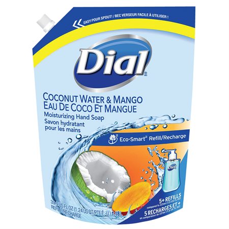 Savon liquide hydratant pour les mains Recharge de 1,81 l eau de coco / mangue