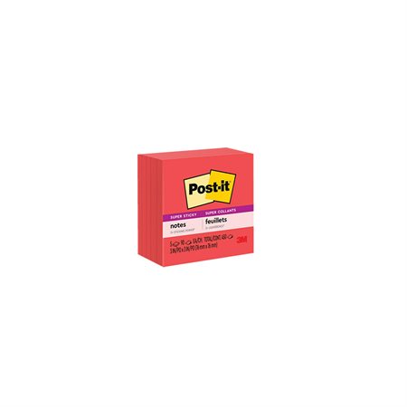 Post-it® Super Sticky Notes candy red