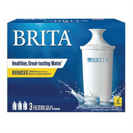 Filtres de remplacement pour pichets et distributeur d’eau Brita®