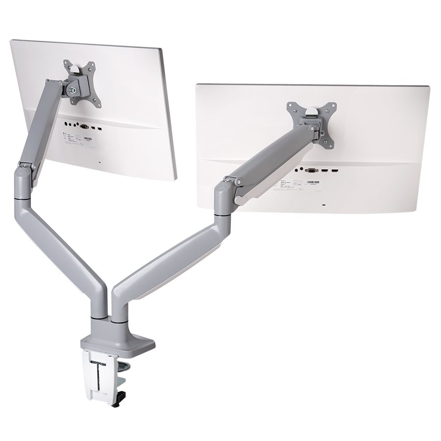 Support Double écran Alera - Bras Articulé Pince De Bureau - Noir - Neuf