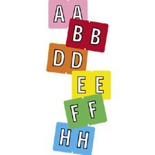 Étiquettes de classement pour onglet latéral A-Z C - orange pâle