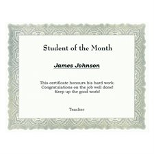 St.James™ Certificates Package of 25 green