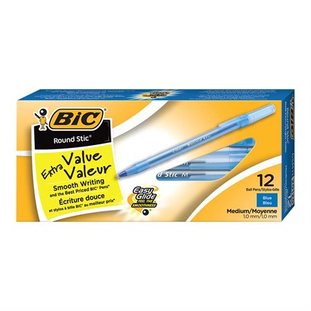 Round Stic™ Ballpoint Pens Medium point blue