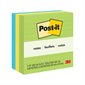 Post-it® Original Notes – Floral Fantasy Collection 4 x 4 in., lined 200-sheet pad (pkg 3)
