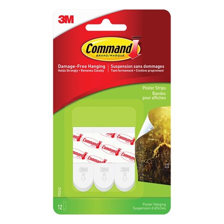 Command™ Poster Strips white (12)