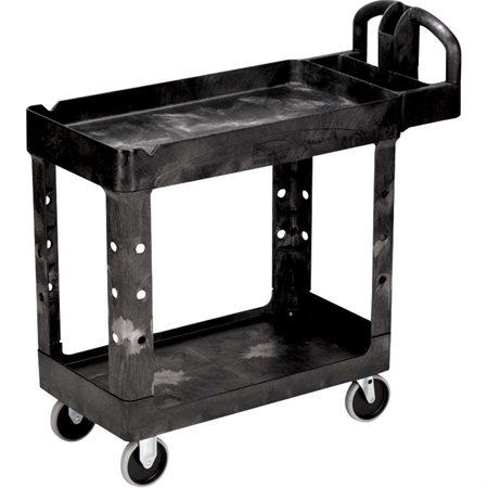 Mobile Utility Cart with Handle 39 x 17.88 x 33.25 in black