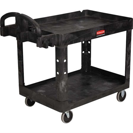Mobile Utility Cart with Handle 44 x 25.25 x 39 in black