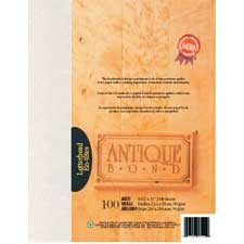 Antique Bond Paper Package of 100 aged