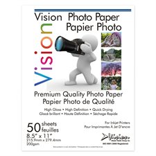 Photo Paper Gloss Finish 8-1/2 x 11"